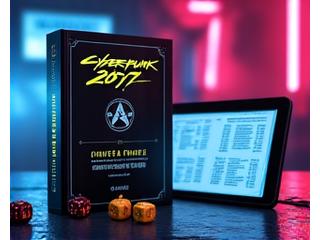 Cyberpunk 2077 Pen & Paper Regelbuch und Sci-Fi-Würfel